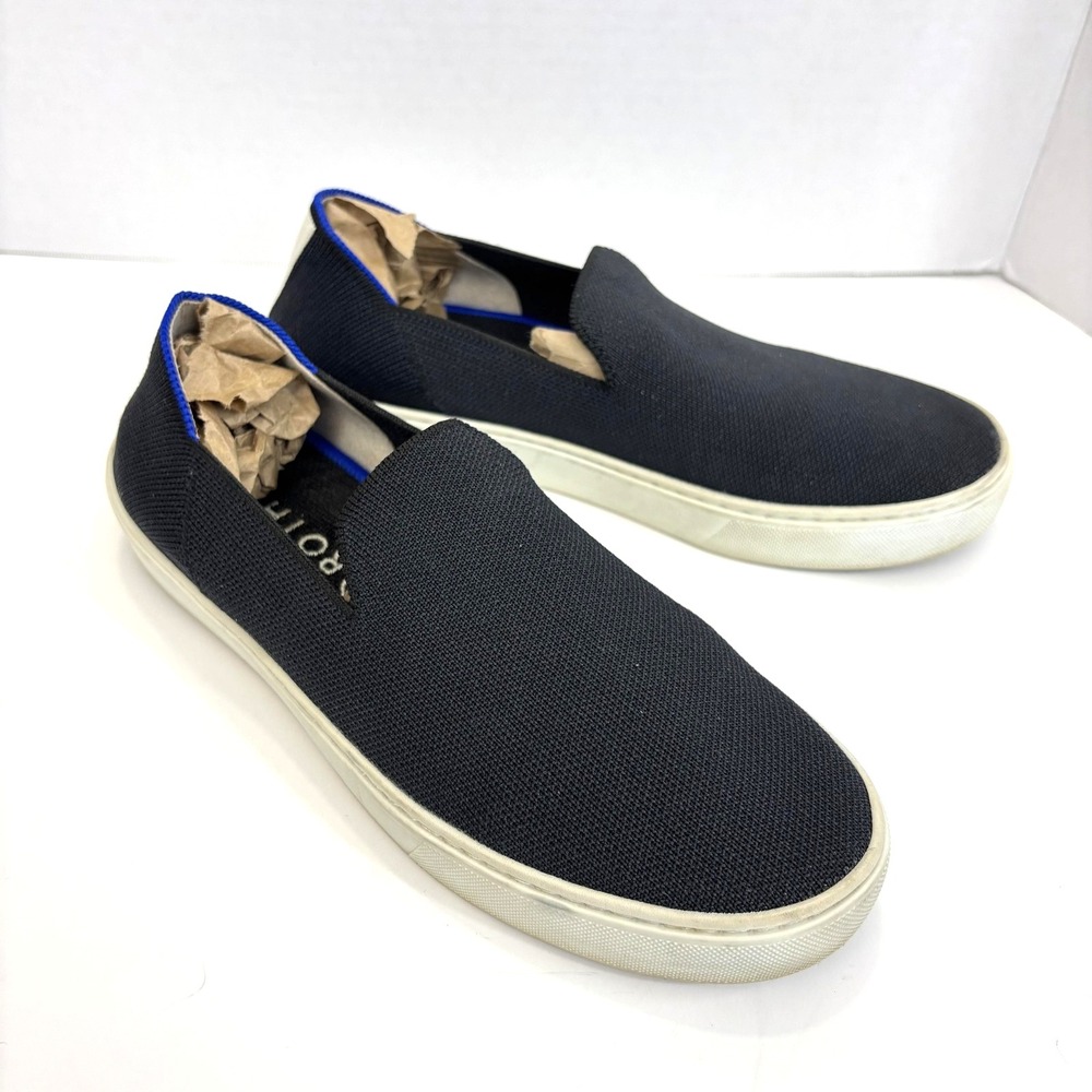 Rothy's The Original Navy Knit Washable Comfort‎ Slip-On Sneakers Shoes Womens 8